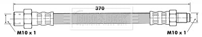 Borg & Beck - BRAKE HOSE - BBH6378 - Fits: Merc.190,Coupe,E,S,SL Class
