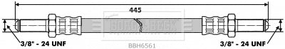 Borg & Beck - BRAKE HOSE - BBH6561 - Fits: Jaguar XJ,E type,Daimler