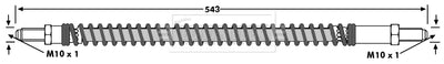 Borg & Beck - BRAKE HOSE - BBH6672 - Fits: LDV 400,Convoy