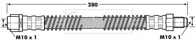 Borg & Beck - BRAKE HOSE - BBH7094 - Fits: Mercedes E,S Class,CLS (219)