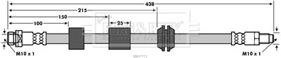 Borg & Beck - BRAKE HOSE - BBH7771 - Fits: Ford Focus 2.5ST 09/05-12