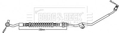 Borg & Beck - BRAKE HOSE - BBH8291 - Fits: Kia Soul 10/08-7/11