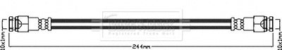 Borg & Beck - BRAKE HOSE - BBH8382 - Fits: GM Corsa E 08/14-