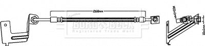 Borg & Beck - BRAKE HOSE - BBH8635 - Fits: JAGUAR XJ 05/03-03/09
