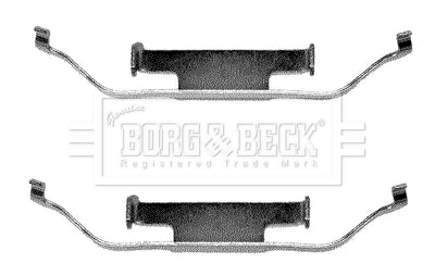 Borg & Beck - FITTING KIT - PADS - BBK1012 - Fits: B.M.W.