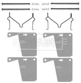 Borg & Beck - FITTING KIT - PADS - BBK1064 - Fits: Ford, Hyundai