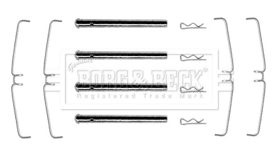 Borg & Beck - FITTING KIT - PADS - BBK1068 - Fits: Jaguar, Taxi