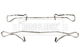 Borg & Beck - FITTING KIT - PADS - BBK1180 - Fits: Alfa, Fiat, Opel, Vauxhall