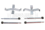 Borg & Beck - FITTING KIT - PADS - BBK1193 - Fits: Mercedes Benz, Volvo