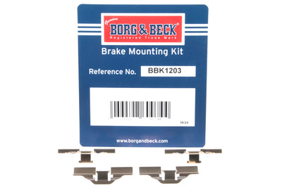 Borg & Beck - FITTING KIT - PADS - BBK1203 - Fits: Audi,Fiat,Ford,Peugeot