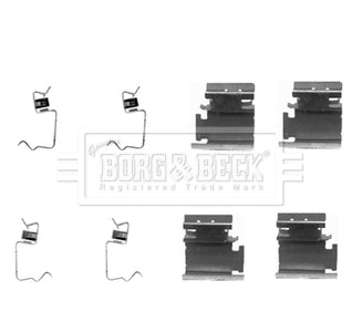 Borg & Beck - FITTING KIT - PADS - BBK1204 - Fits: Citroen,Fiat,Ford,Peugeot