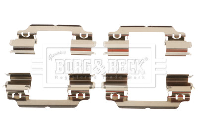 Borg & Beck - FITTING KIT - PADS - BBK1217 - Fits: FiatScudo,PSA Jumper,Expert07-