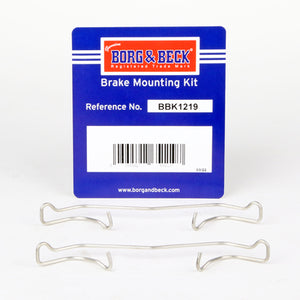 Borg & Beck - FITTING KIT - PADS - BBK1219 - Fits: PSA C4, 207, VAG Golf 03-