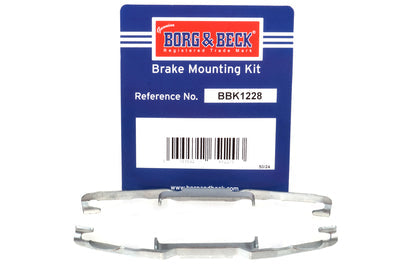 Borg & Beck - FITTING KIT - PADS - BBK1228 - Fits: Ford Mondeo IV, Volvo V70 07-