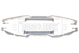 Borg & Beck - FITTING KIT - PADS - BBK1228 - Fits: Ford Mondeo IV, Volvo V70 07-