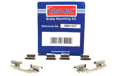 Borg & Beck - FITTING KIT - PADS - BBK1237 - Fits: BMW 1 Ser., Nissan Micra 03-