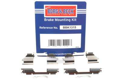 Borg & Beck - FITTING KIT - PADS - BBK1315 - Fits: MB Sprinter, VW Crafter 06-