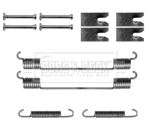 Borg & Beck - FITTING KIT - SHOES - BBK6148 - Fits: Ford Focus,PSA Nemo,Bipper 04-