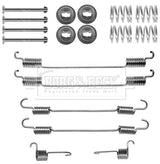 Borg & Beck - FITTING KIT - SHOES - BBK6238 - Fits: Renault Clio IV G/Tour 01/13-