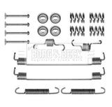 Borg & Beck - FITTING KIT - SHOES - BBK6292 - Fits: Renault Clio II 98-05