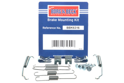 Borg & Beck - FITTING KIT - SHOES - BBK6316 - Fits: Ford Fiesta 10/08-