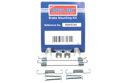 Borg & Beck - FITTING KIT - SHOES - BBK6344 - Fits: Nissan Micra,Renault Clio 03-