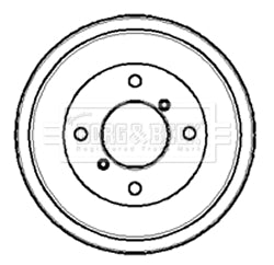 Borg & Beck - BRAKE DRUM - BBR7027 - Fits: Austin Rover Mini 59-84