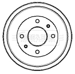 Borg & Beck - BRAKE DRUM - BBR7028 - Fits: Austin Rover Mini 1984-