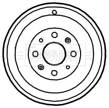 Borg & Beck - BRAKE DRUM - BBR7122 - Fits: Fiat Grande Punto 06-