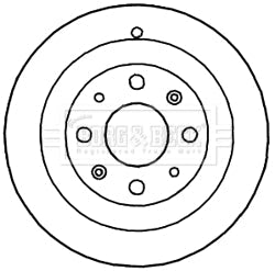 Borg & Beck - BRAKE DRUM - BBR7195 - Fits: Vauxhall Corsa 06-