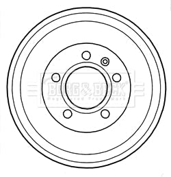 Borg & Beck - BRAKE DRUM - BBR7215 - Fits: LDV Maxus 01/05-
