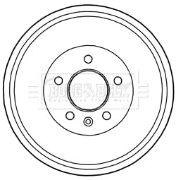Borg & Beck - BRAKE DRUM - BBR7216 - Fits: LDV Maxus 01/05-