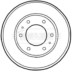 Borg & Beck - BRAKE DRUM - BBR7226 - Fits: Mitsubishi L200 4x4 05/06-