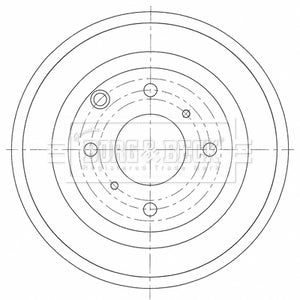 Borg & Beck - BRAKE DRUM - BBR7266 - Fits: Nissan NV200 1.5dCi 10/09-
