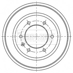 Borg & Beck - BRAKE DRUM - BBR7272 - Fits: Isuzu Rodeo 2.5DT (TF) 05/02-