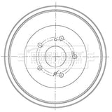 Borg & Beck - BRAKE DRUM - BBR7273 - Fits: Grand Vitara 10/05-04/15