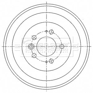 Borg & Beck - BRAKE DRUM - BBR7275 - Fits: Amarok 09/10-