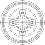 Borg & Beck - BRAKE DRUM - BBR7281 - Fits: Clio IV 11/12-