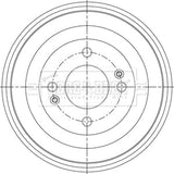 Borg & Beck - BRAKE DRUM - BBR7286 - Fits: i10 10/08-