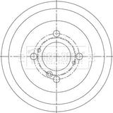 Borg & Beck - BRAKE DRUM - BBR7287 - Fits: Swift 1.2 10/10-