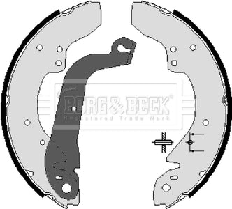 Borg & Beck - BRAKE SHOES - BBS6037 - Fits: Citroen C35,Fiat Ducato