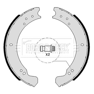 Borg & Beck - BRAKE SHOES - BBS6049 - Fits: "Land Rover 88"" 109"" Defender"