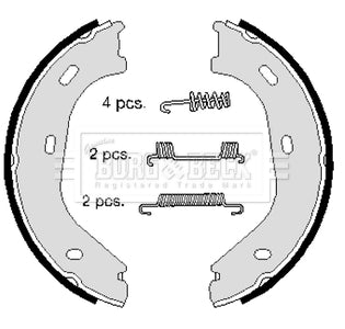 Borg & Beck - BRAKE SHOES - BBS6070 - Fits: Mercedes Benz 80-91