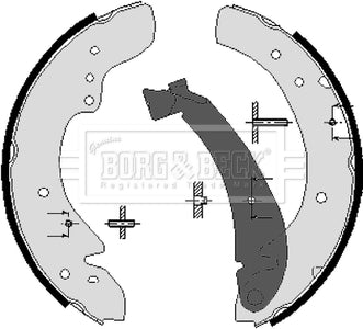 Borg & Beck - BRAKE SHOES - BBS6195 - Fits: PSA Jumper, Boxer 94-02