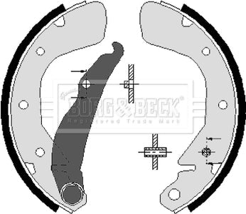 Borg & Beck - BRAKE SHOES - BBS6222 - Fits: Daewoo,Opel R90 approved