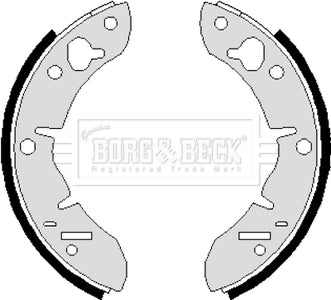Borg & Beck - BRAKE SHOES - BBS6247 - Fits: Rover Mini,Reliant R90approved