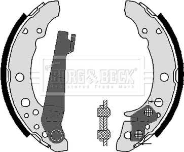 Borg & Beck - BRAKE SHOES - BBS6248 - Fits: VW Golf,Jetta,Polo 80-94