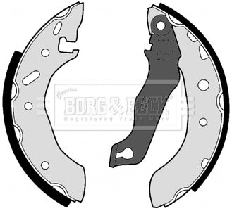 Borg & Beck - BRAKE SHOES - BBS6256 - Fits: Ford Fiesta 10/95-01/00