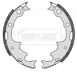 Borg & Beck - REAR BRAKE SHOES - BBS6269 - Fits: Jeep Wrangler 09/96-03/00