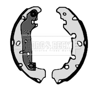 Borg & Beck - REAR BRAKE SHOES - BBS6320 - Fits: Ford Fiesta 2000-